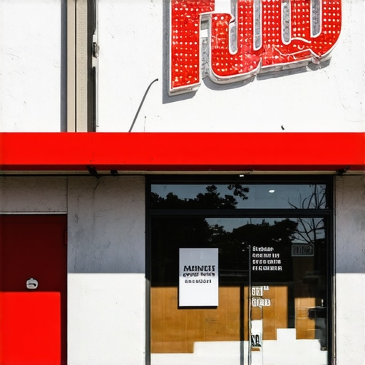 A vibrant storefront in Fort Worth showcasing local business branding