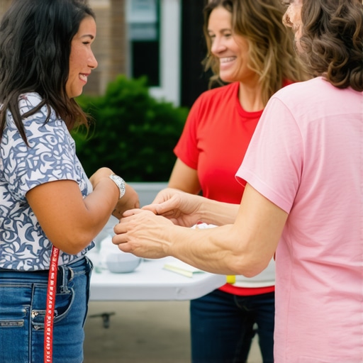 Business owners and residents participating in Fort Worth community event