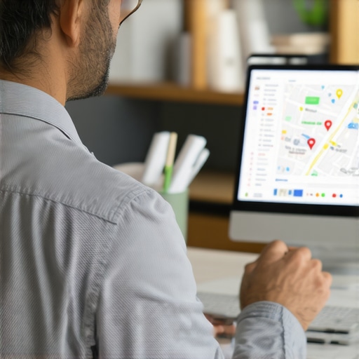 Fort Worth Google Maps Optimization Business owner working on Google Maps listing in Fort Worth, Texas.