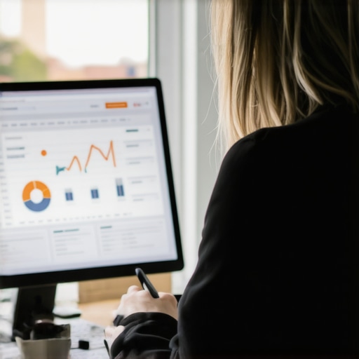 Fort Worth Local SEO Analysis SEO consultant analyzing Fort Worth local SEO metrics on computer