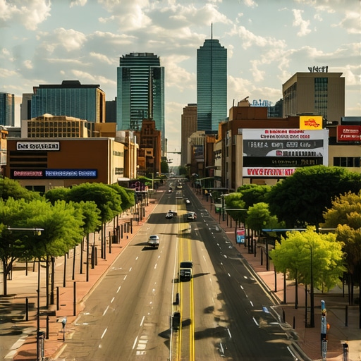 Cityscape of Fort Worth highlighting local businesses and landmarks for SEO context.