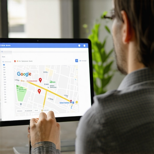 Expert analyzing local SEO strategies in Fort Worth with cityscape background