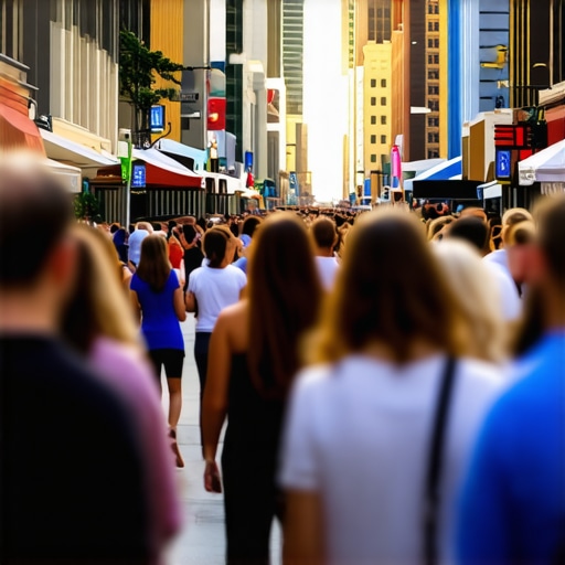A busy Fort Worth street with local businesses and community activities.