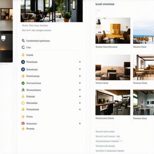 Google My Business analytics dashboard displaying local search rankings and customer reviews.