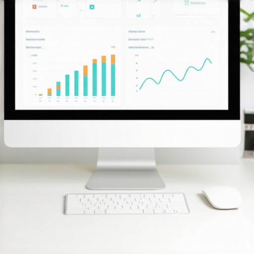 Person reviewing SEO analytics dashboard on computer for local Fort Worth marketing