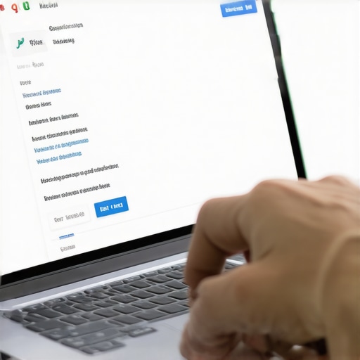 Person updating Google My Business listing with Fort Worth location on laptop