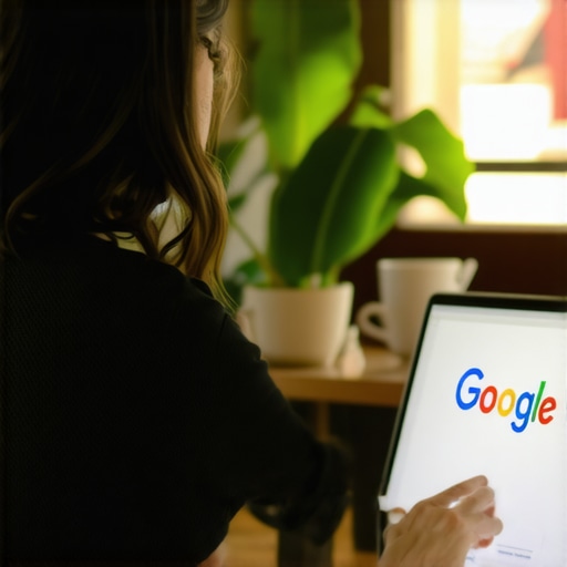 Optimizing Google My Business in Fort Worth Business owner working on Google My Business profile on a laptop in Fort Worth.