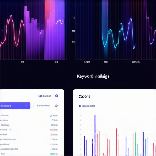 Screenshot of an SEO analytics dashboard highlighting local search metrics and keyword rankings