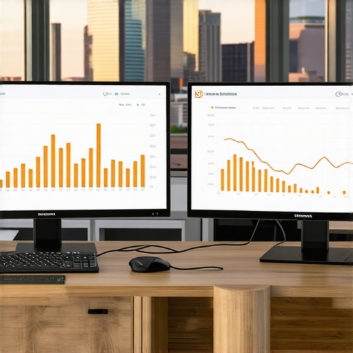 Fort Worth Local SEO Tools Setup SEO analyst working with multiple digital marketing tools in an office overlooking Fort Worth skyline