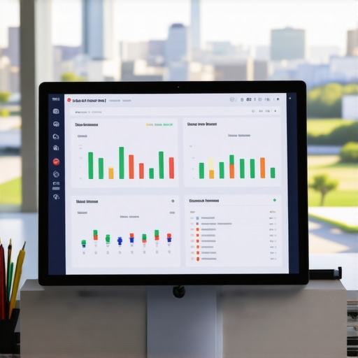 Digital marketing dashboard monitoring local SEO performance in Fort Worth