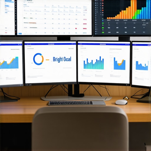 SEO Tools for Effective Fort Worth Marketing A computer desk with SEO dashboards open on screens showing analytics and local citation data.