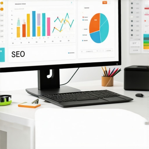 SEO Tools in Action for Fort Worth Businesses Person analyzing local SEO data with various marketing tools on screen.