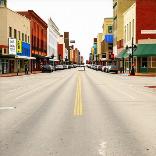 Street view of Fort Worth with Google Maps location pins