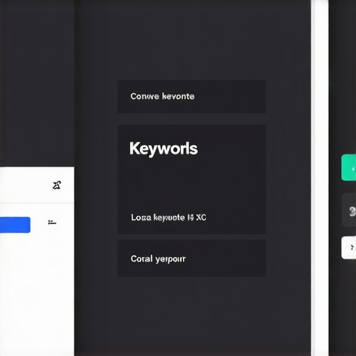 Google My Business dashboard showing optimized profile with local keywords.