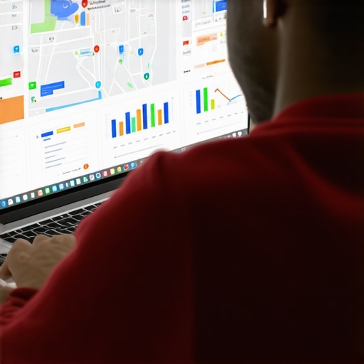 Person analyzing SEO data on laptop for Fort Worth local SEO